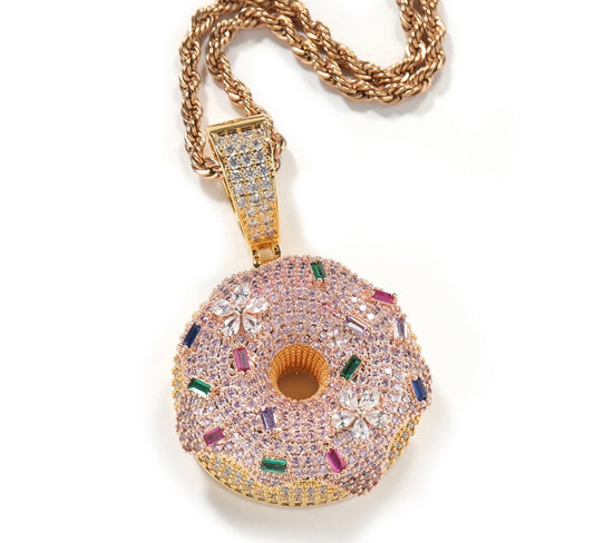 DOUGH-NUT- 5.3 cm Donut pendant