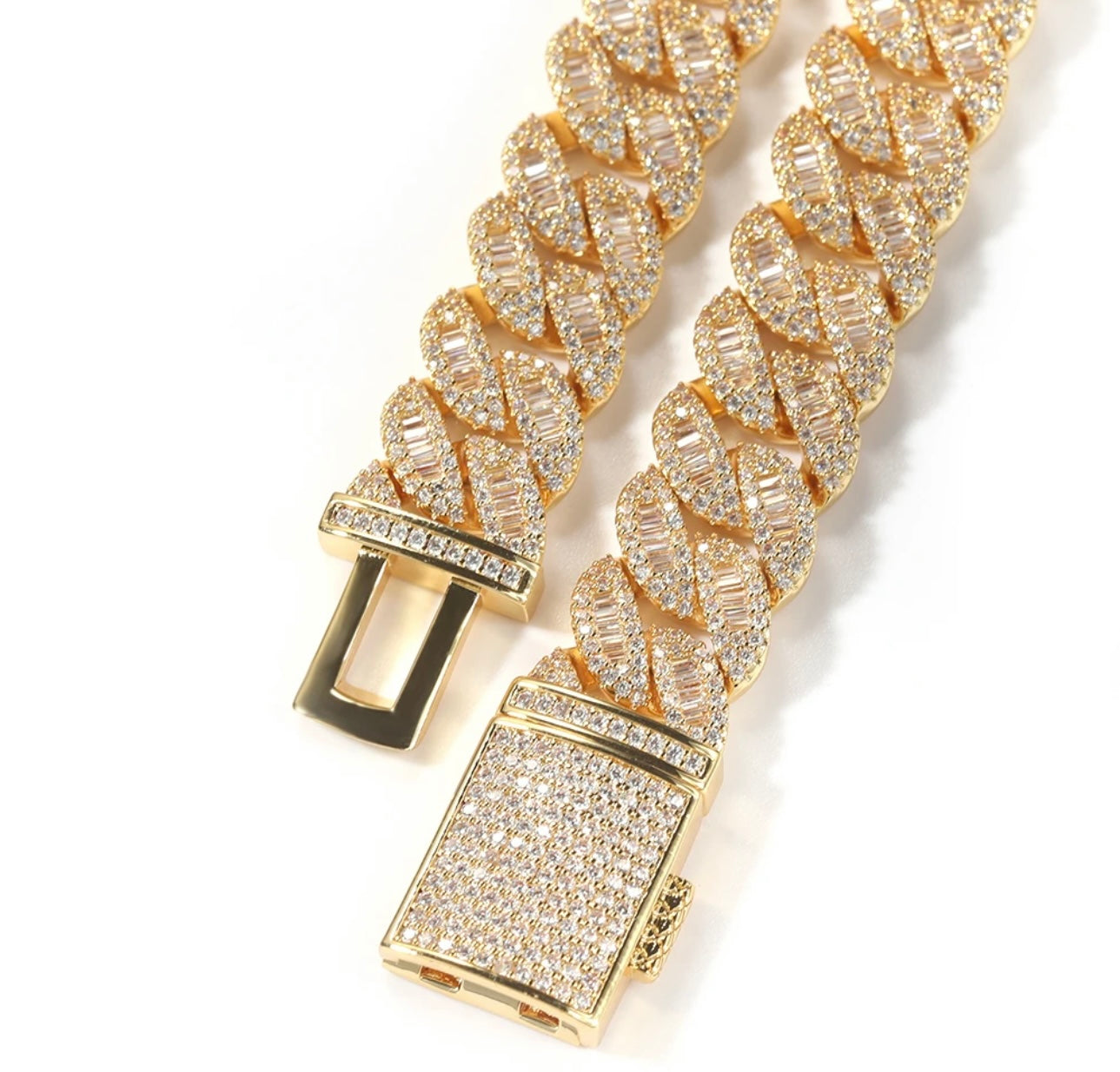 CUBANO- 16 mm Baguette Cuban link