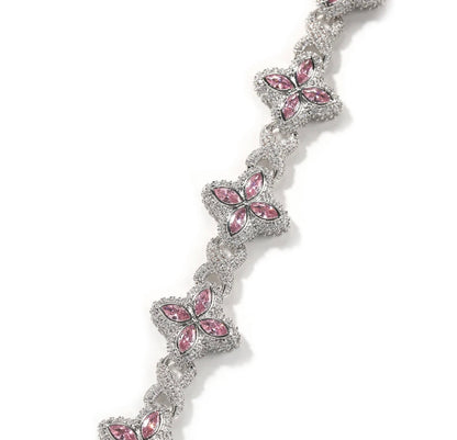 CLOVE NECKLACE-19 mm Infinity link clover necklace