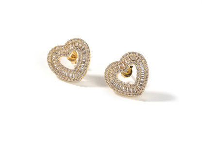 MATCHY-MATCHY- 3.3 cm Heart pendant & earrings set