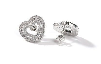 MATCHY-MATCHY- 3.3 cm Heart pendant & earrings set