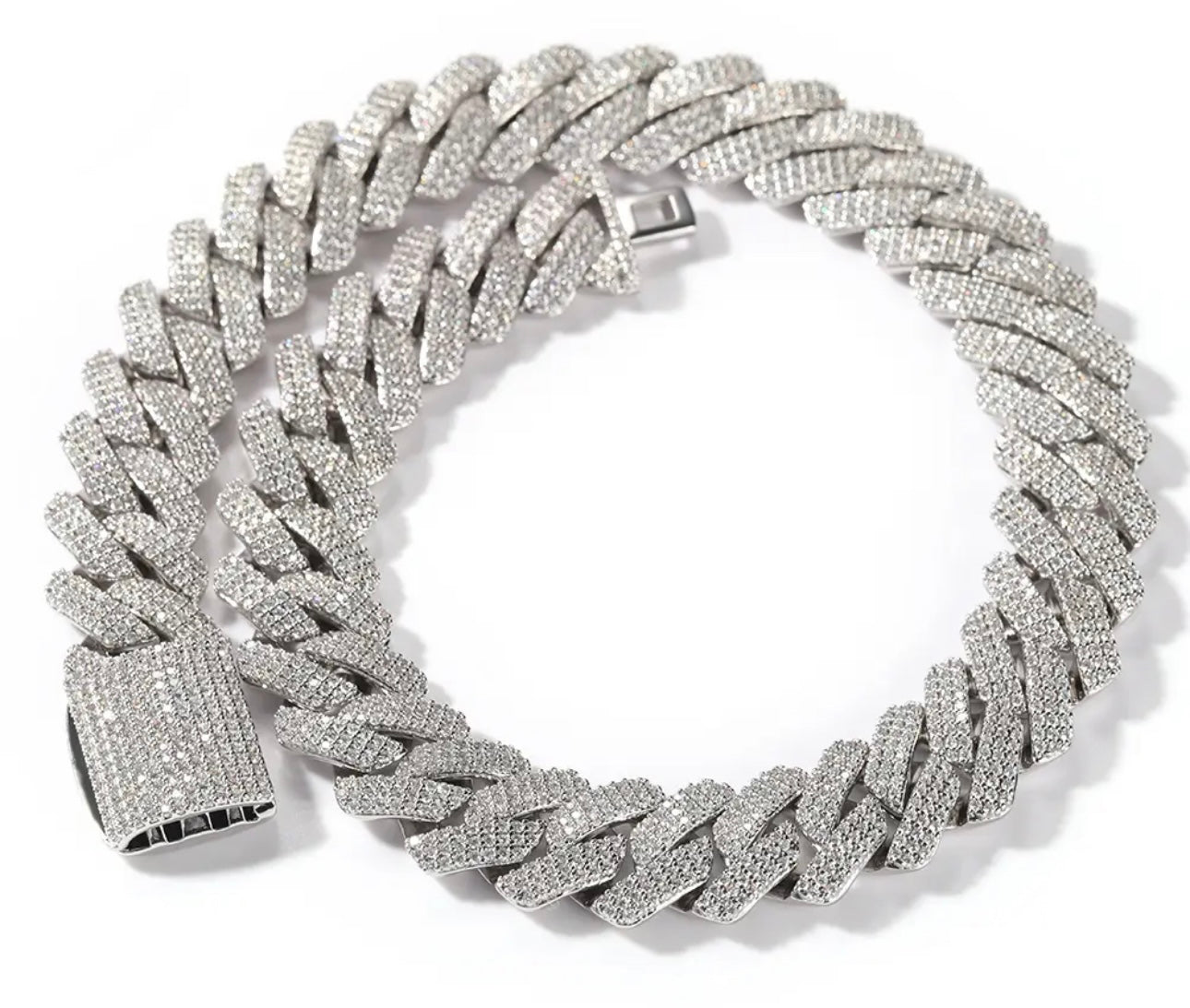 BIG LINKS- 20 mm Icy Cuban link chain