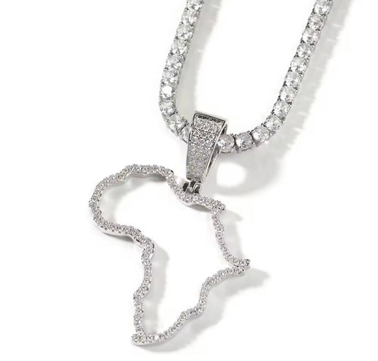 MOTHER- 5.9 cm Continent of Africa pendant