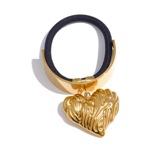 Hart- Stainless Steel, heart hair jewelry