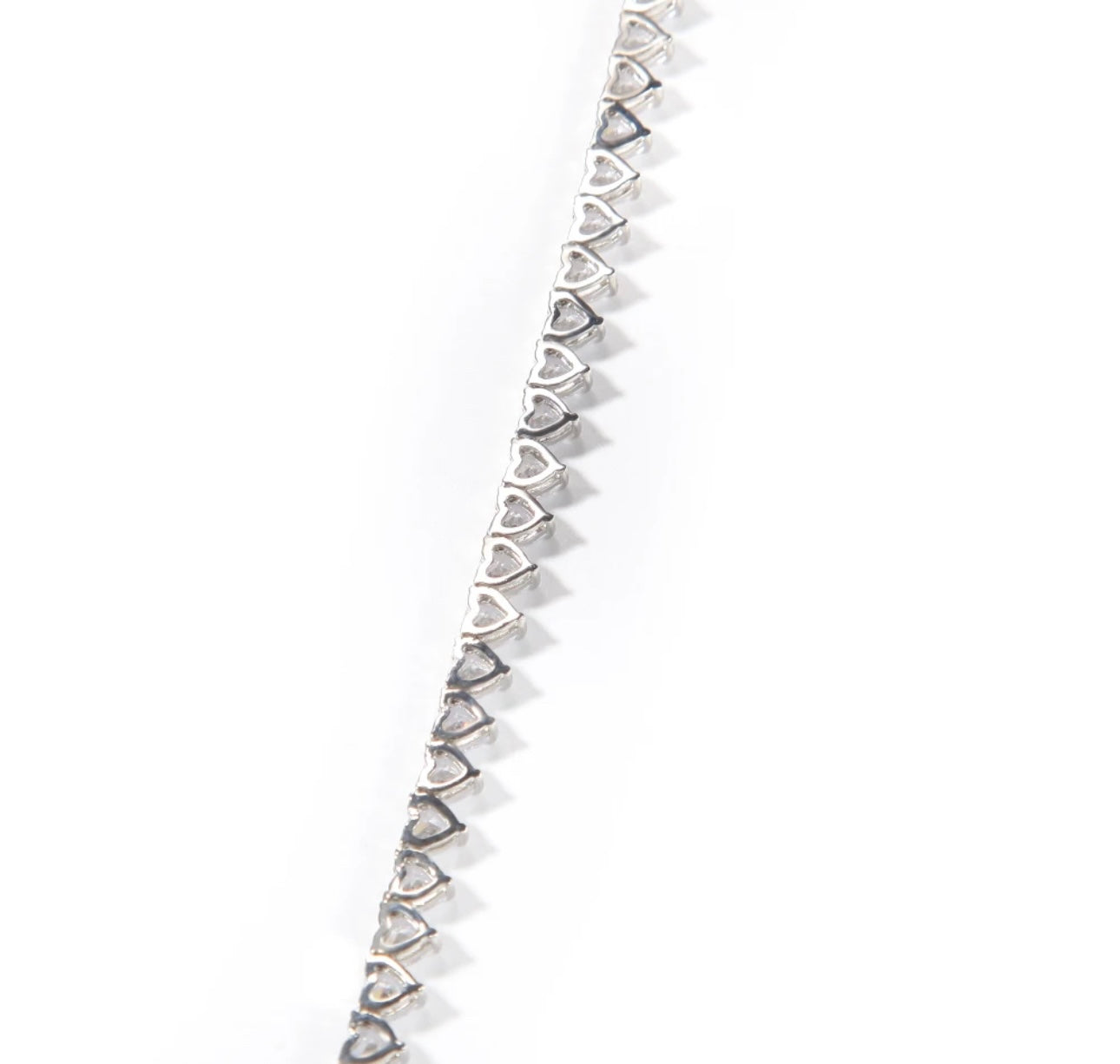 GET MONEY- 7 mm Heart tennis chain