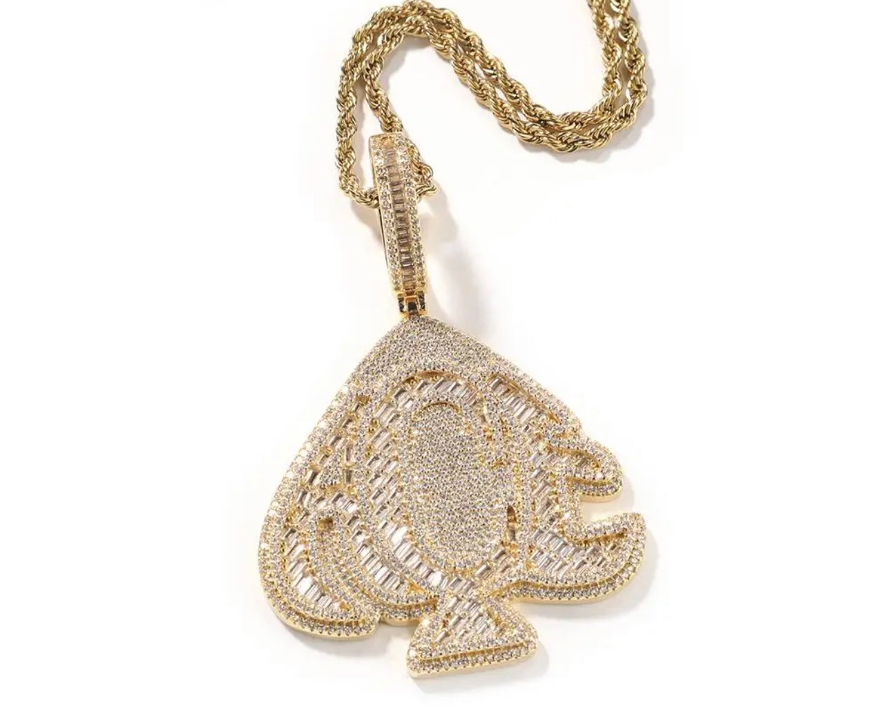 ACE OF SPADES- 7.3 cm Ace of spades pendant