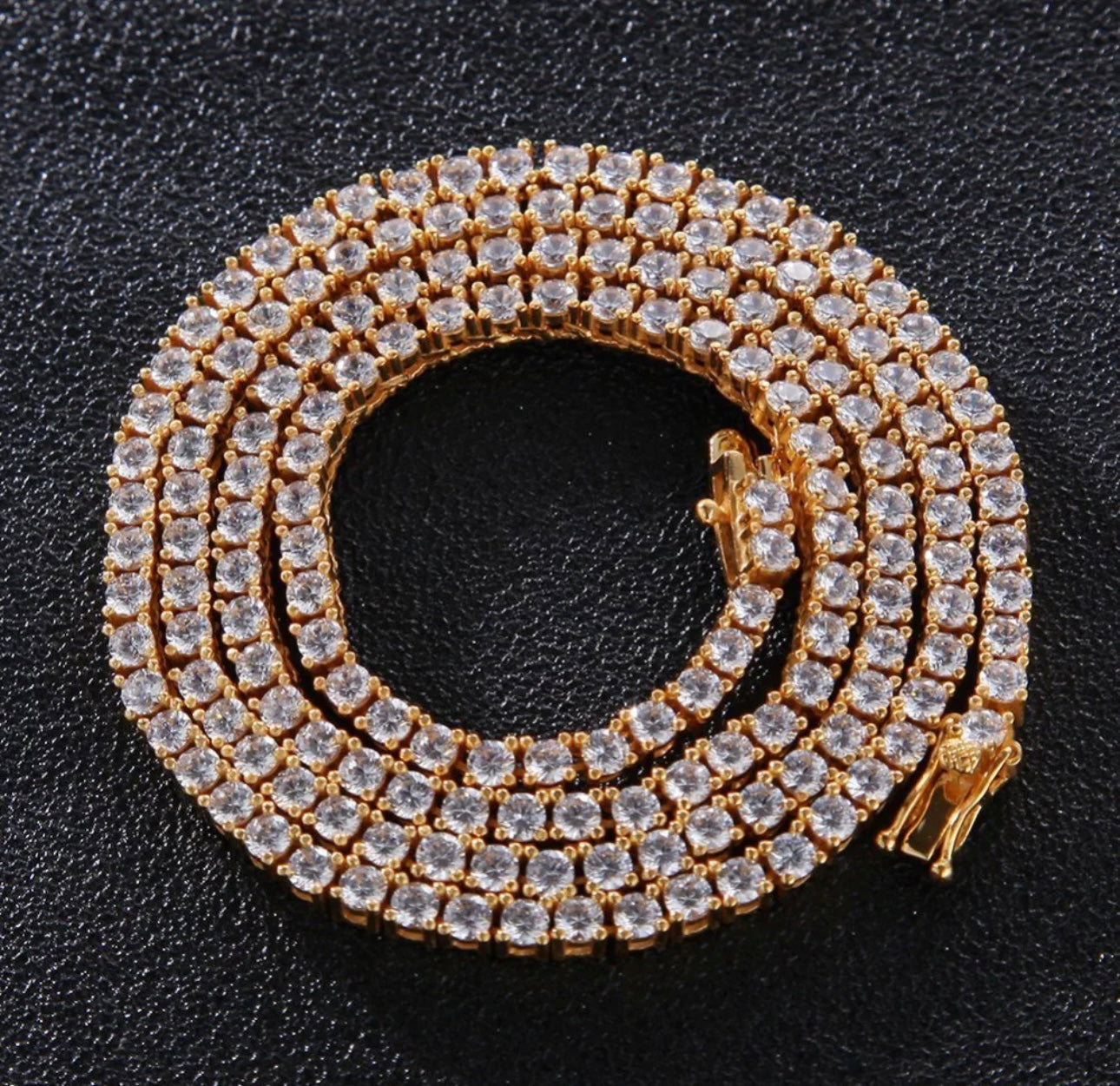 925 NECK CANDY- 925 Sterling Silver 3mm tennis chain