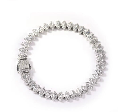 TEAR DROP - 8 mm Tear drop tennis chain