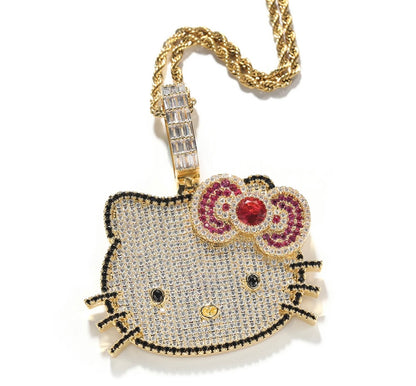ICY KITTY-6.8 cm Inspired Hello kitty pendant