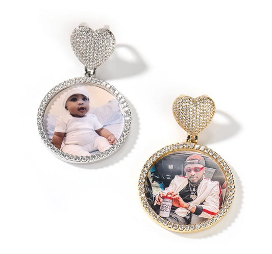 PICTURE ME ROLLIN- 3.5 cm Heart hook, photo pendant