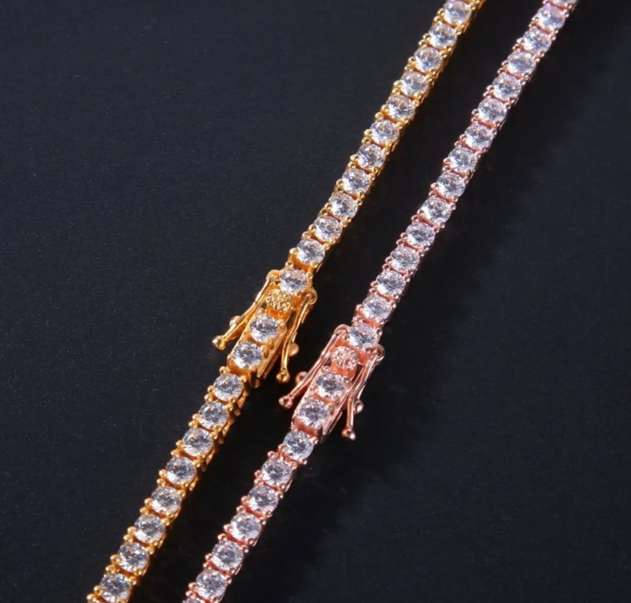 925 NECK CANDY- 925 Sterling Silver 3mm tennis chain