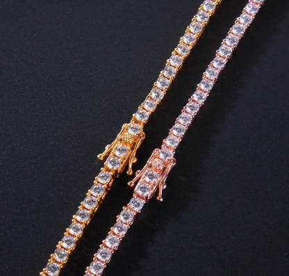 925 NECK CANDY- 925 Sterling Silver 3mm tennis chain