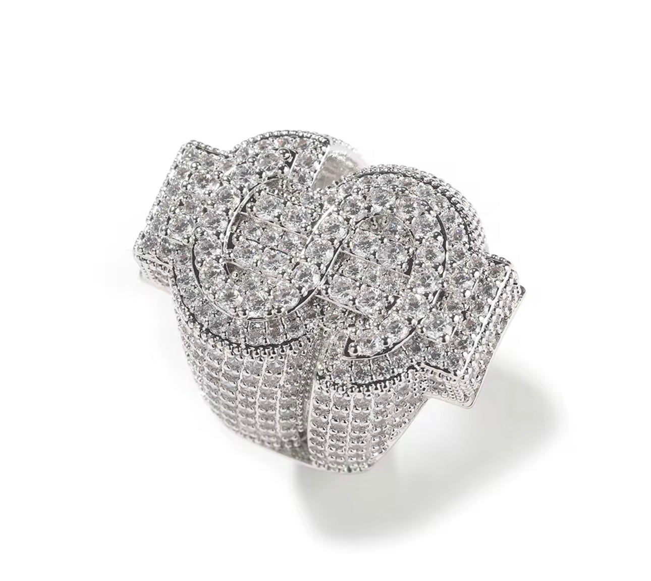 DOLLAR BILL$$$- 30 mm Dollar sign ring