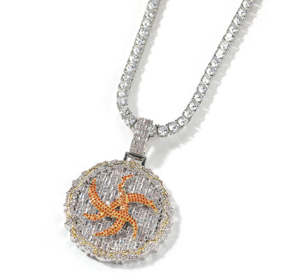 THORN- 5.6 cm Baguette disc pendant
