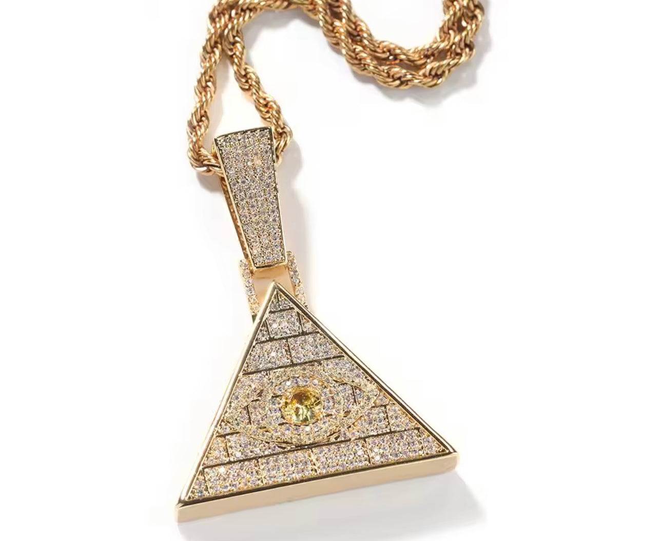 PYRAMID- 4.7 cm pyramid pendant