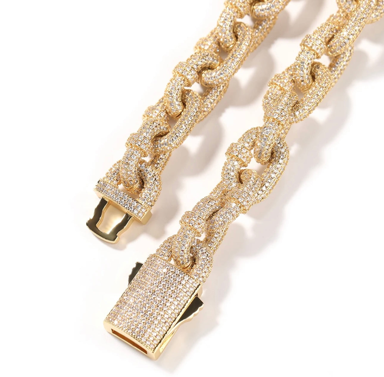 LOCKS- 14 mm Lock link Cuban link chain