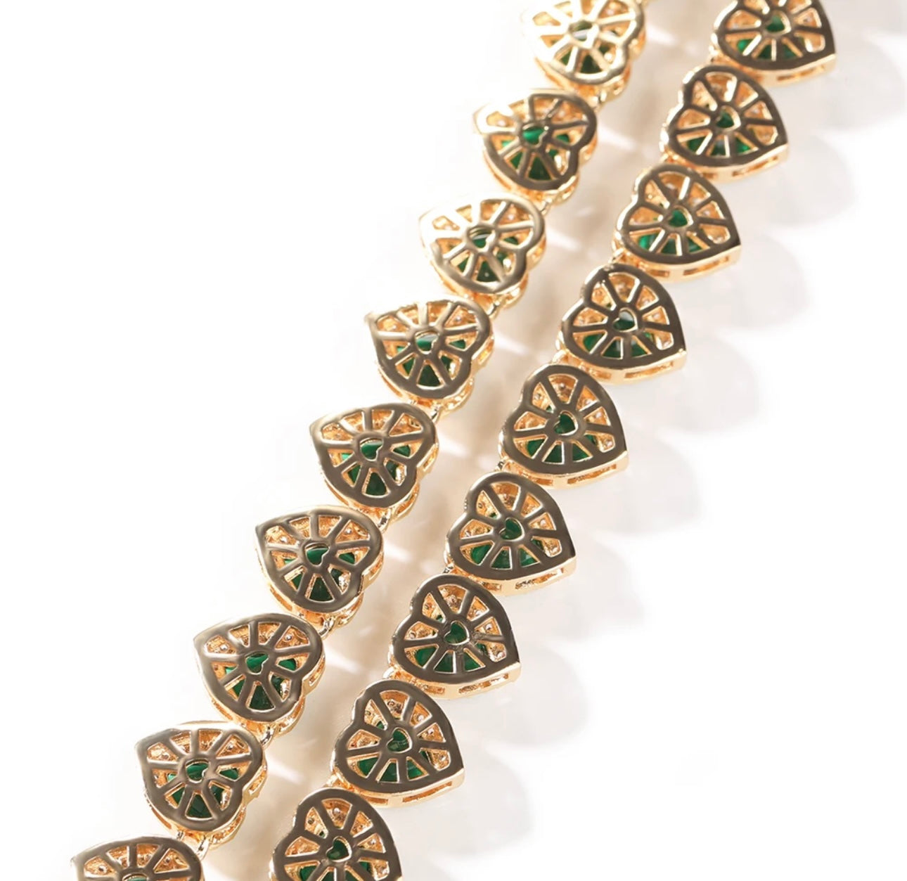LUXURY ICE- 10 mm Heart necklace