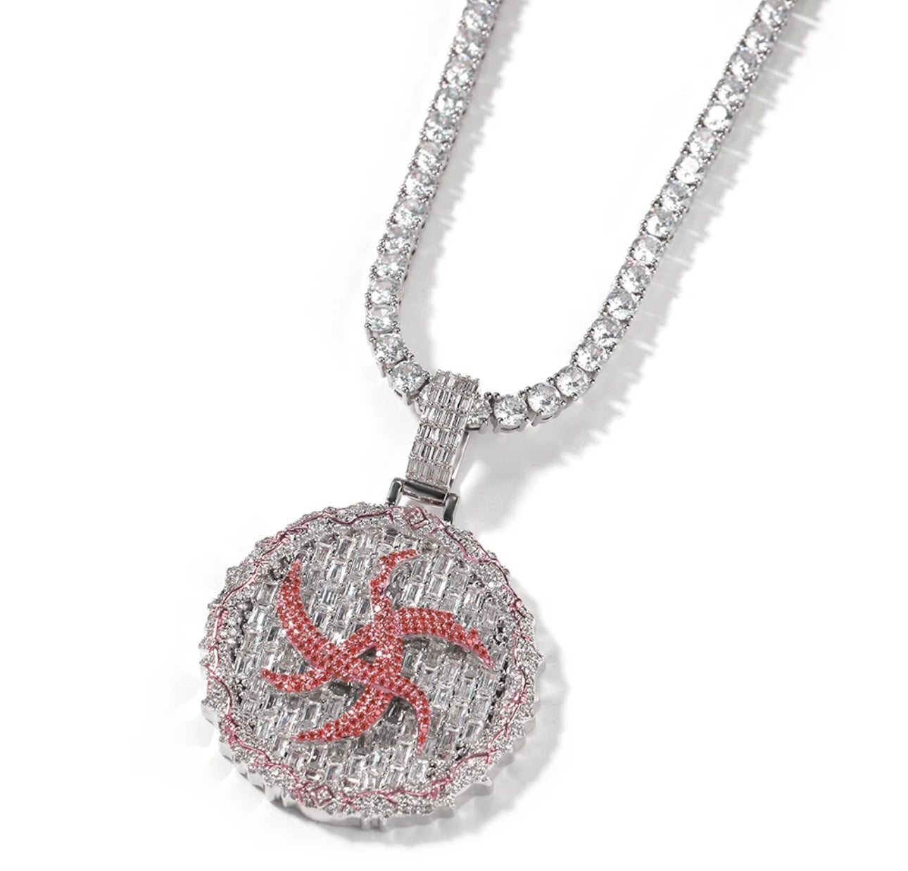 THORN- 5.6 cm Baguette disc pendant