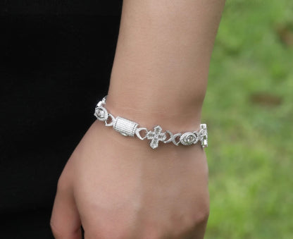 CROSS EYE BRACELET- 14 mm infinity cross eye bracelet