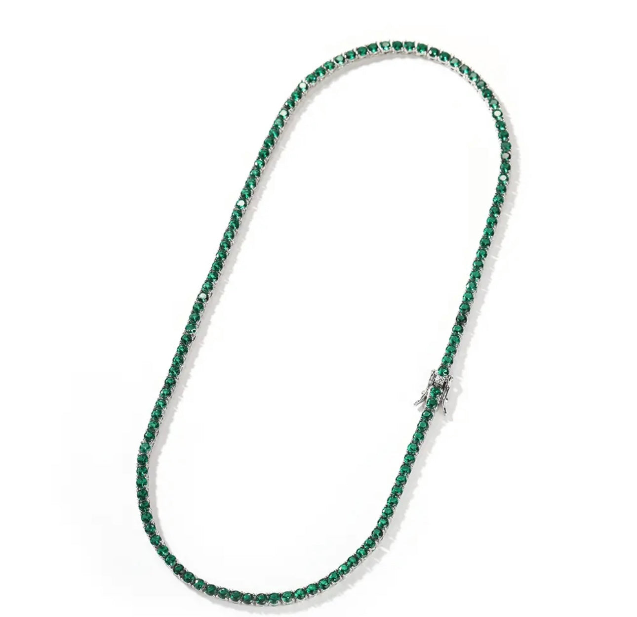 SEEING GREEN - 2 mm Green tennis chain
