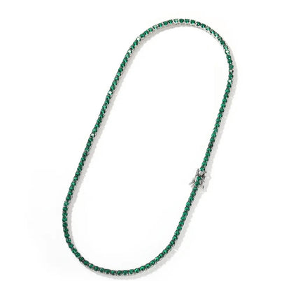 SEEING GREEN - 2 mm Green tennis chain
