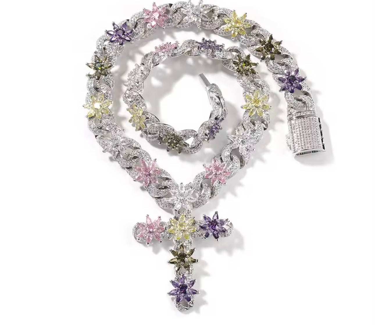 FLOWER POWER- 15 mm Infinty link flower chain