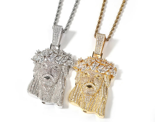 ZEUS - 8.1 cm Icy Jesus Pendant