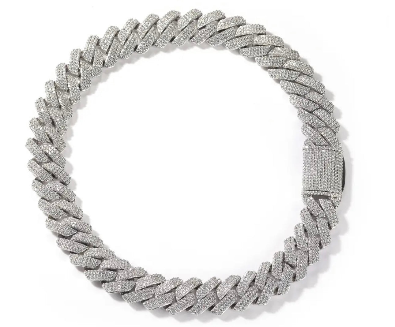 BIG LINKS- 20 mm Icy Cuban link chain