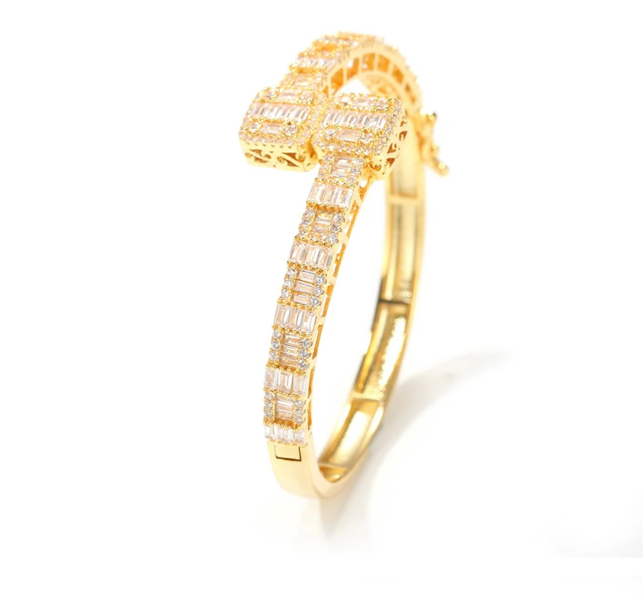SQUARE BIZ- 6.4 cm Square bangle bracelet