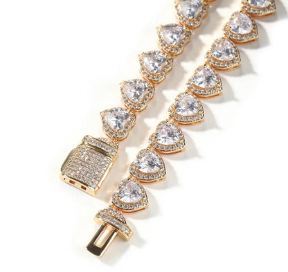 LUXURY ICE- 10 mm Heart necklace