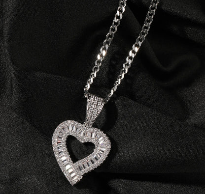 MATCHY-MATCHY- 3.3 cm Heart pendant & earrings set