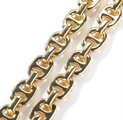 PESOS NO POUNDS BRACELET- 16 mm Icy Coffee bean bracelet