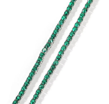 SEEING GREEN - 2 mm Green tennis chain