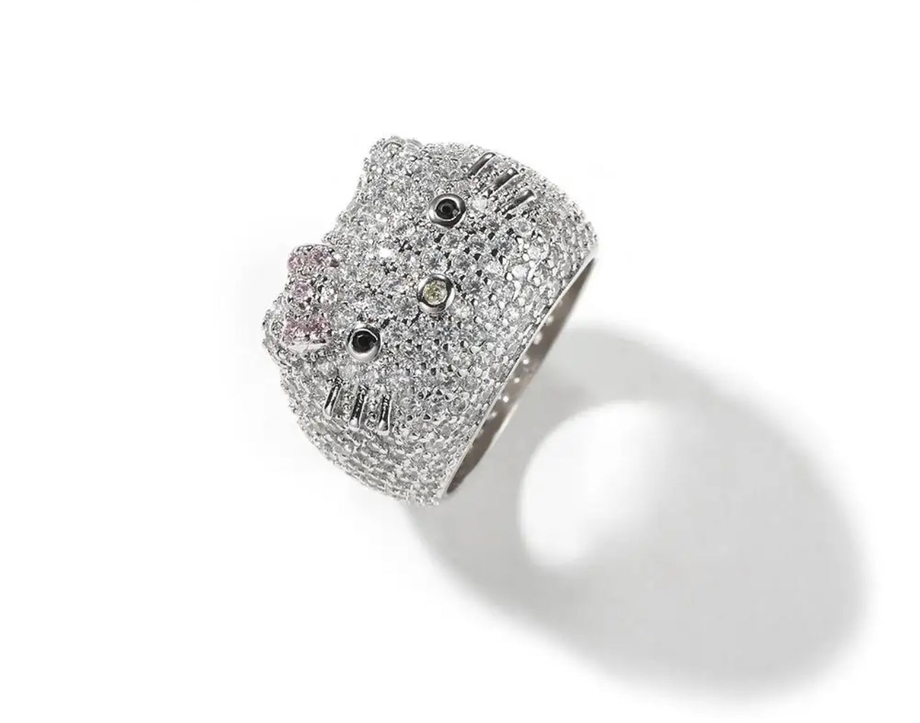 ICY KITTY RING- 15 mm Inspired Hello kitty ring