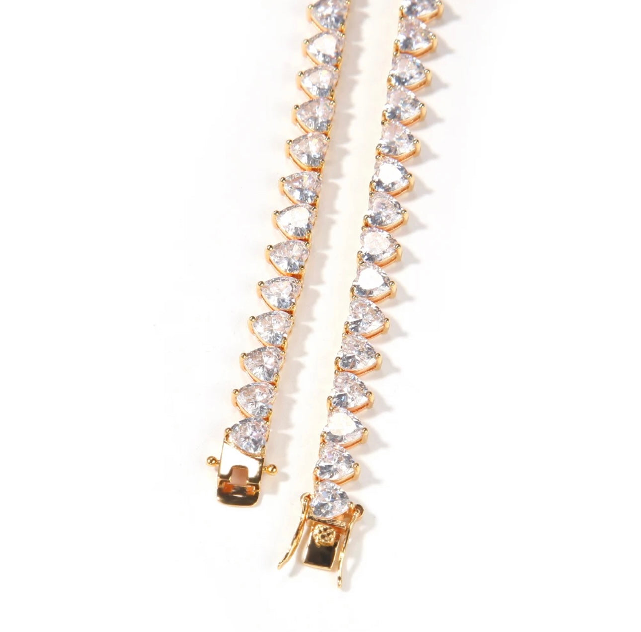 GET MONEY- 7 mm Heart tennis chain