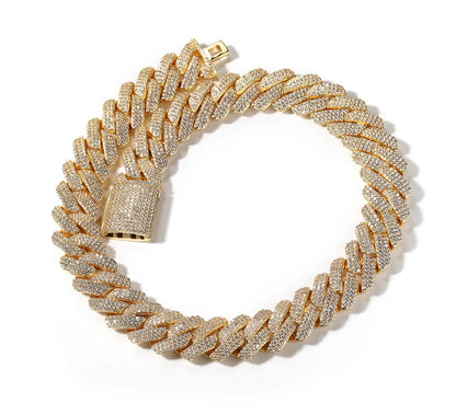 BIG LINKS- 20 mm Icy Cuban link chain