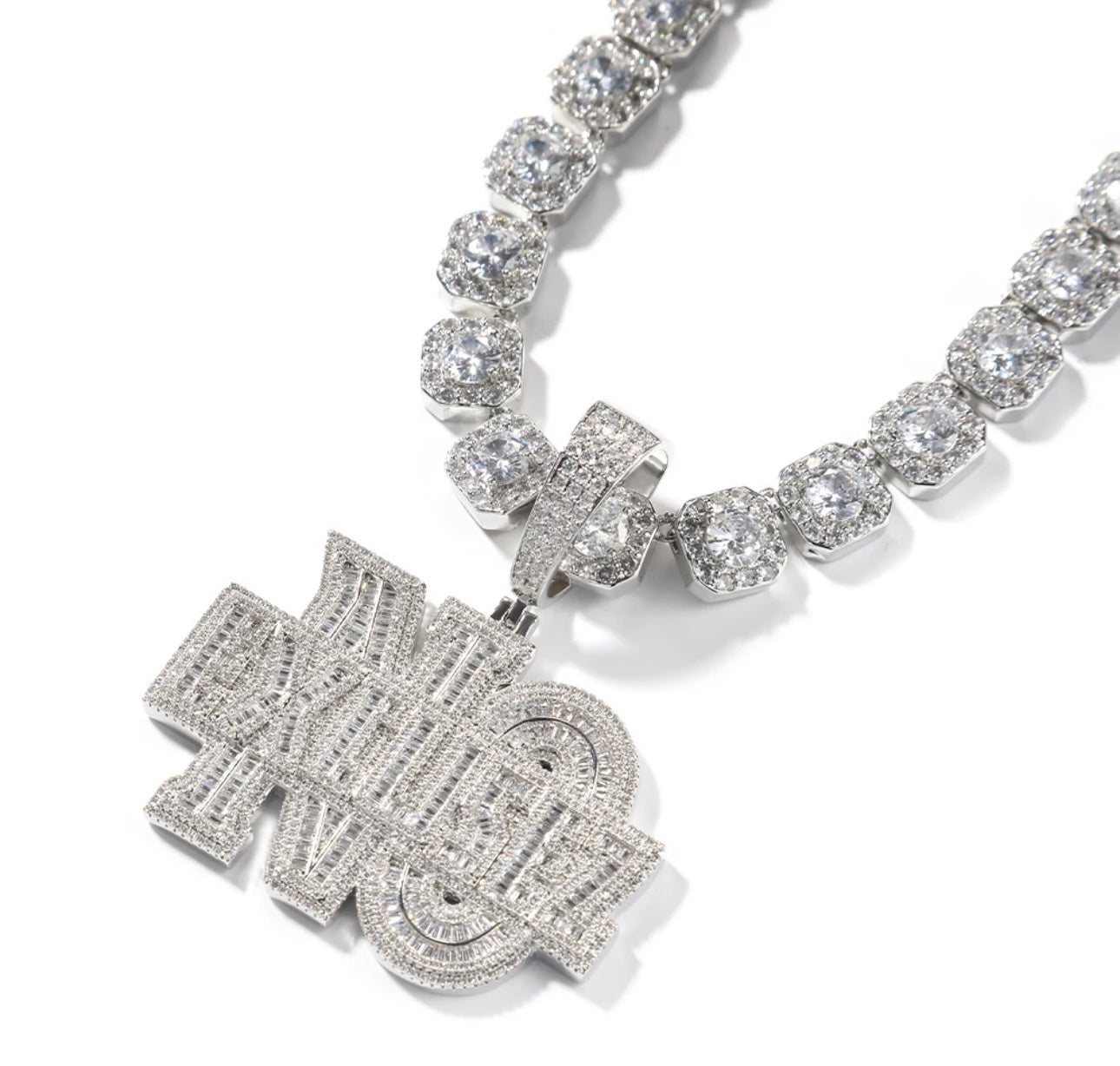 NO EXCUSES - 7.1 cm No excuses baguette pendant