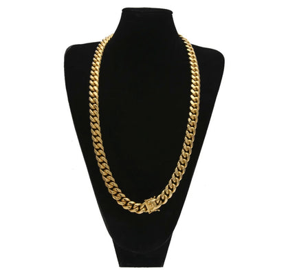PLAIN JANE- Stainless steel 8-14 mm Classic Cuban link chain