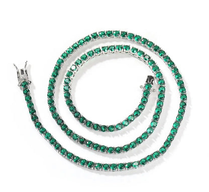 SEEING GREEN - 2 mm Green tennis chain