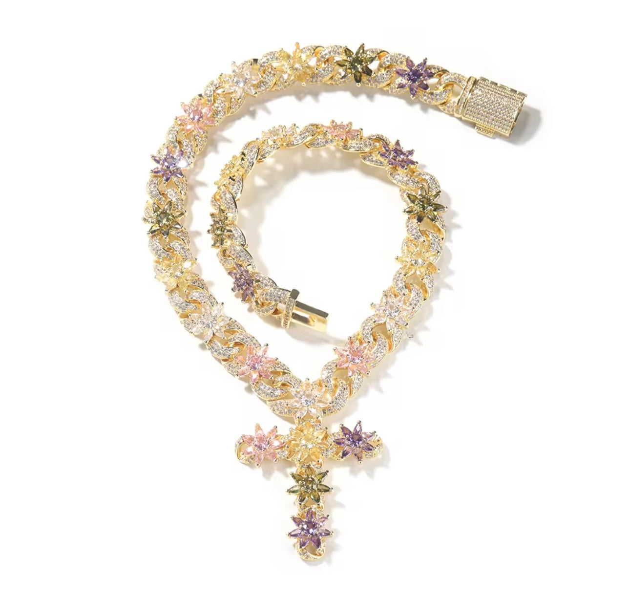 FLOWER POWER- 15 mm Infinty link flower chain