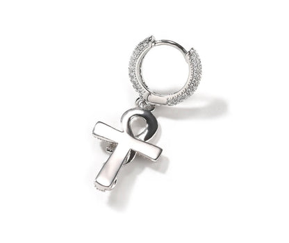 UNKKK- 24 mm Iced out Ankh huggies