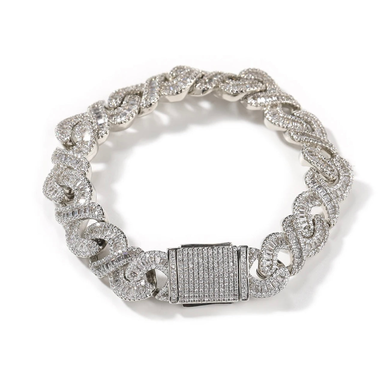 LOOT - 12 mm Infinity link Cuban anklet
