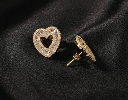 MATCHY-MATCHY- 3.3 cm Heart pendant & earrings set