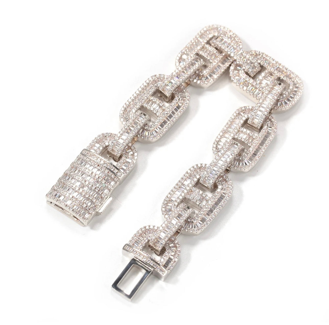PESOS- 15 mm Baguette Coffee bean anklet