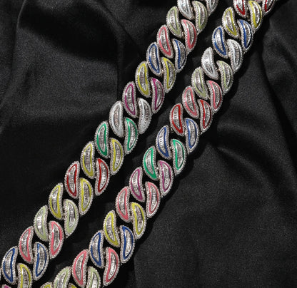 RIZZ- 20 mm Glow-in-the-dark  Cuban Link