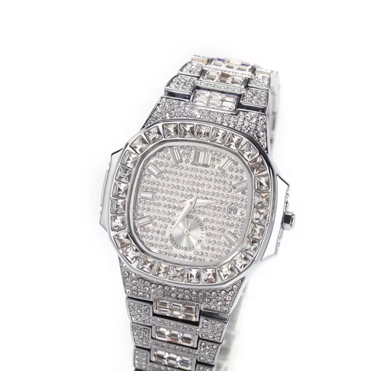 PRESIDENTIAL- 3.8 cm Icy marker only date and time watch