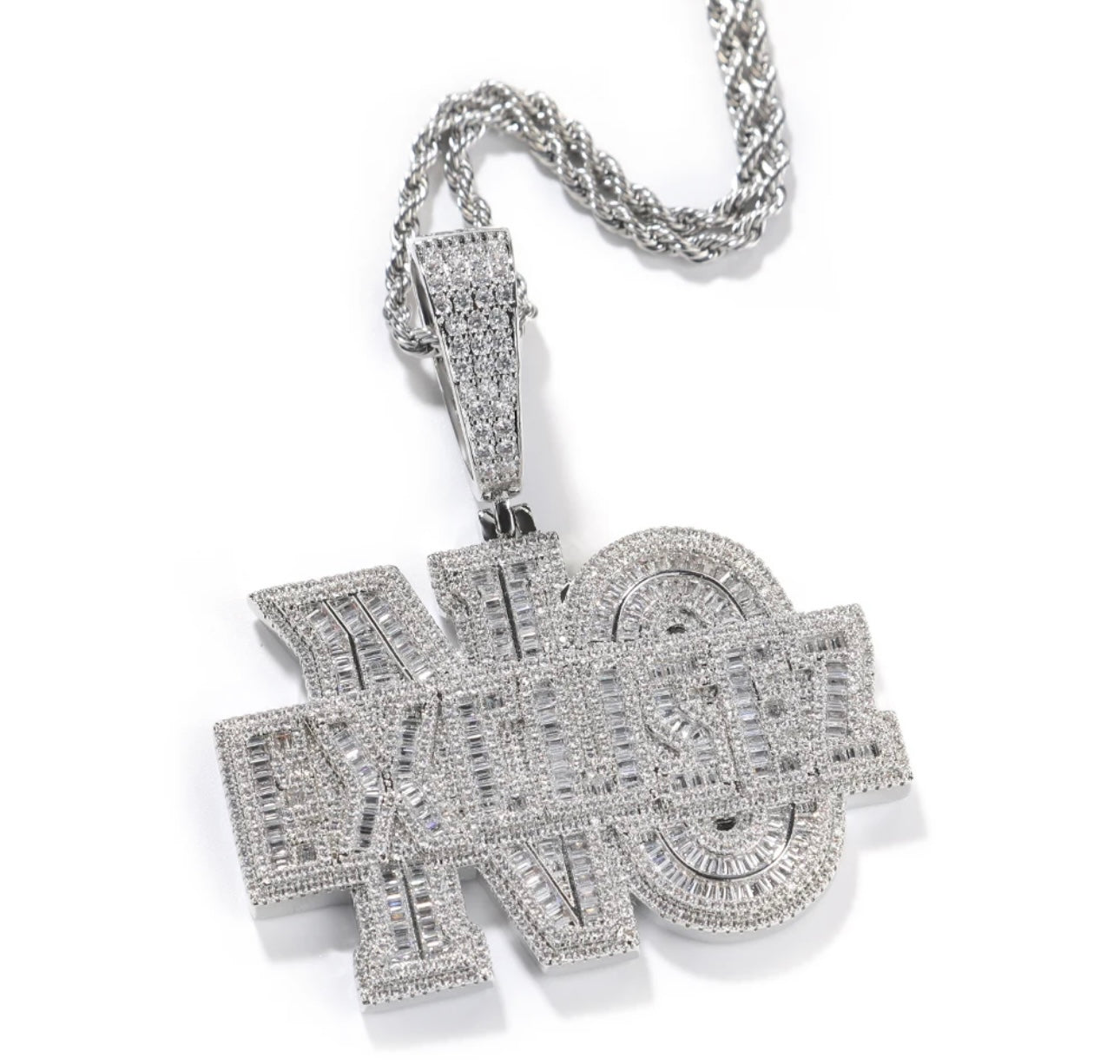 NO EXCUSES - 7.1 cm No excuses baguette pendant