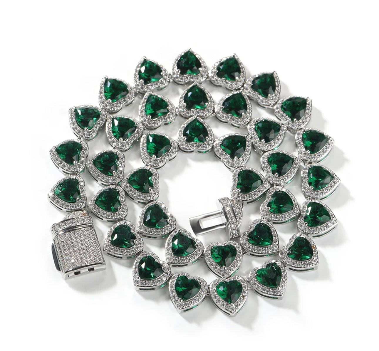 LUXURY ICE- 10 mm Heart necklace