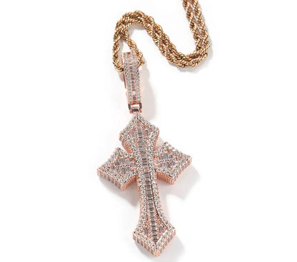CUT-A-CROSS - 7.7 cm Baguette style 3D cross