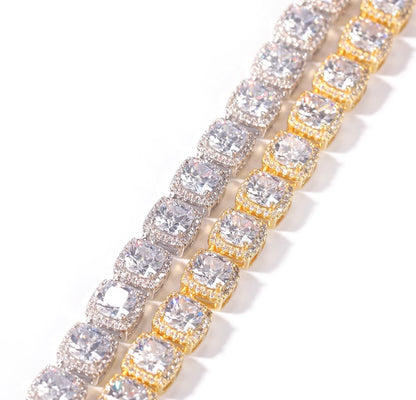 ICE BOXXX BRACELET- 10 mm Square cluster tennis bracelet